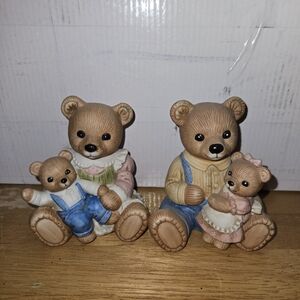 Adorable Bear Family Figurines
